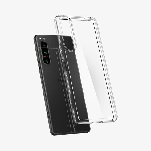 ACS03130 - Sony Xperia 10 III Case Ultra Hybrid in crystal clear showing the back